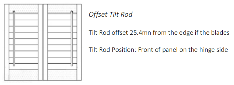 Offset Tilt Rod